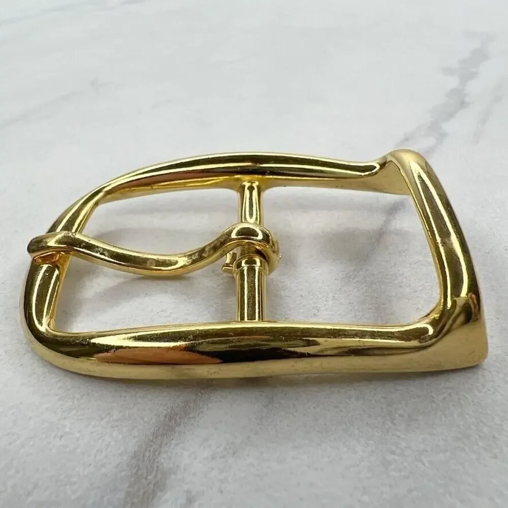 Vintage Gold Tone Simple Basic Belt Buckle for up to 1 Inch Belt